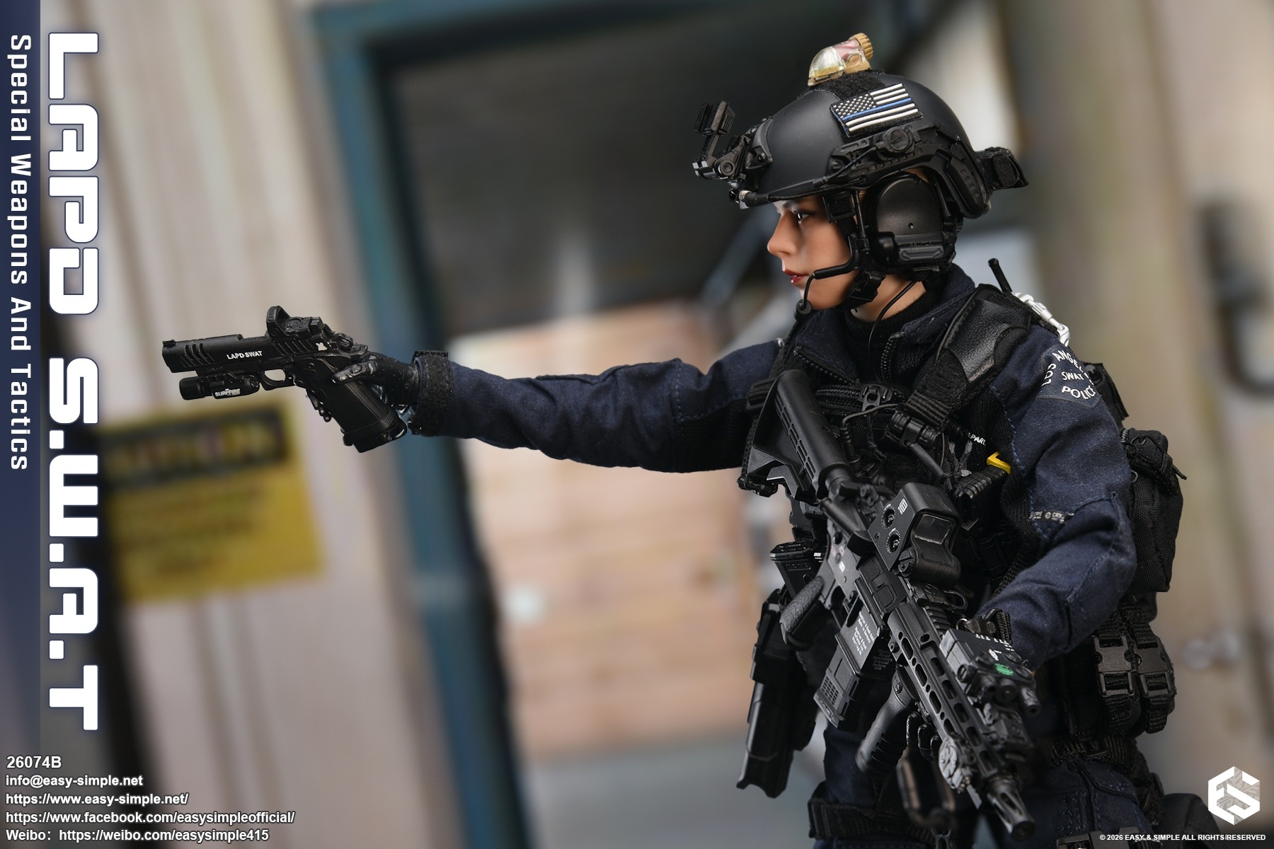 LAPD SWAT Female Team Member [Type B] 1/6