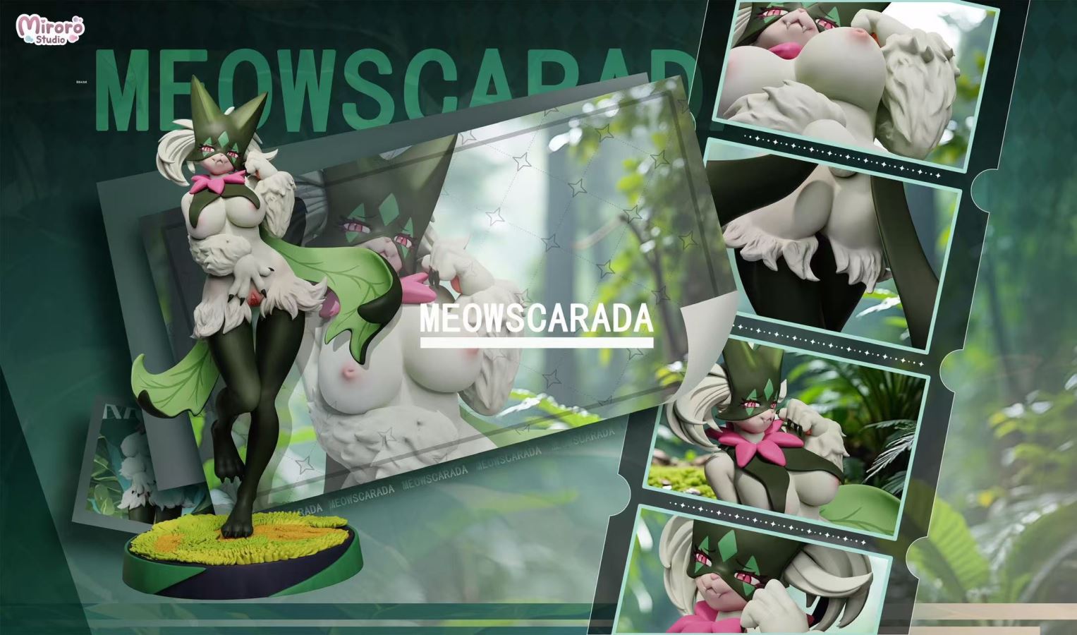 Meowscarada & Gardevoir 1/6