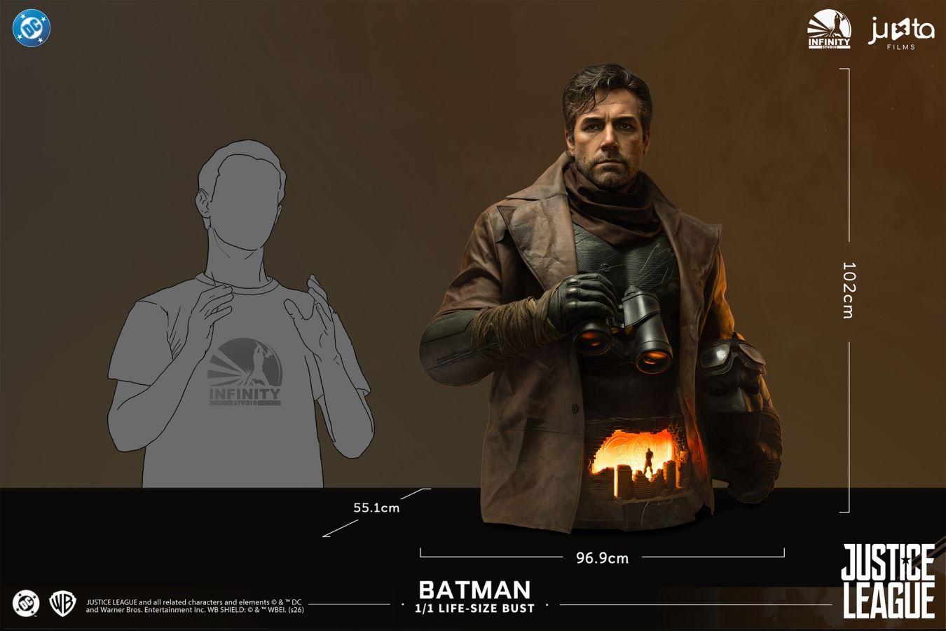 Knightmare Batman 1/1 Bust (Zack Snyder's Justice League)