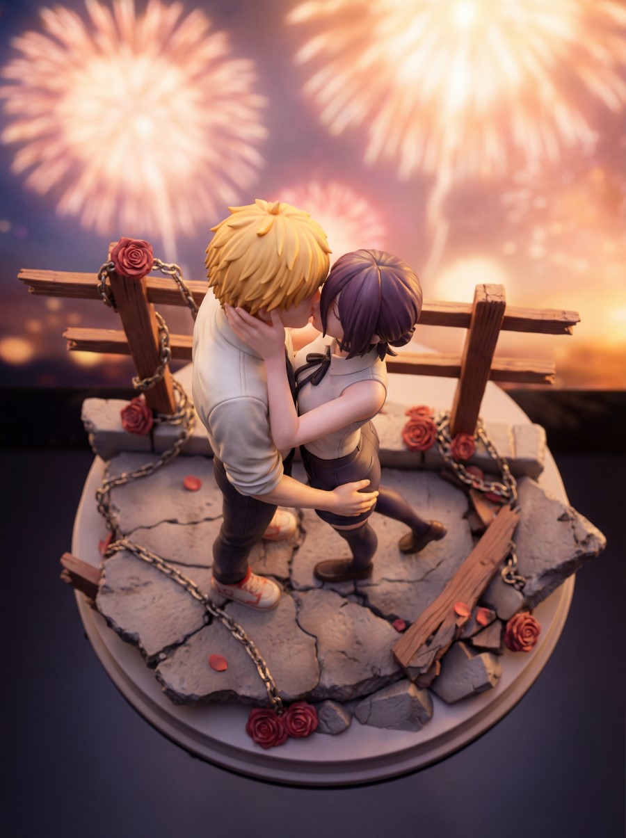 Denji x Reze Kiss of Fireworks - Chainsaw Man