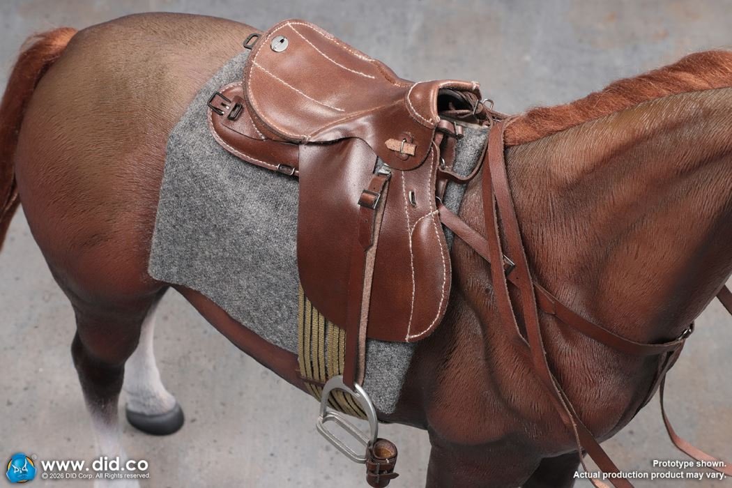 Brown WWII German Military Horse 1/6
