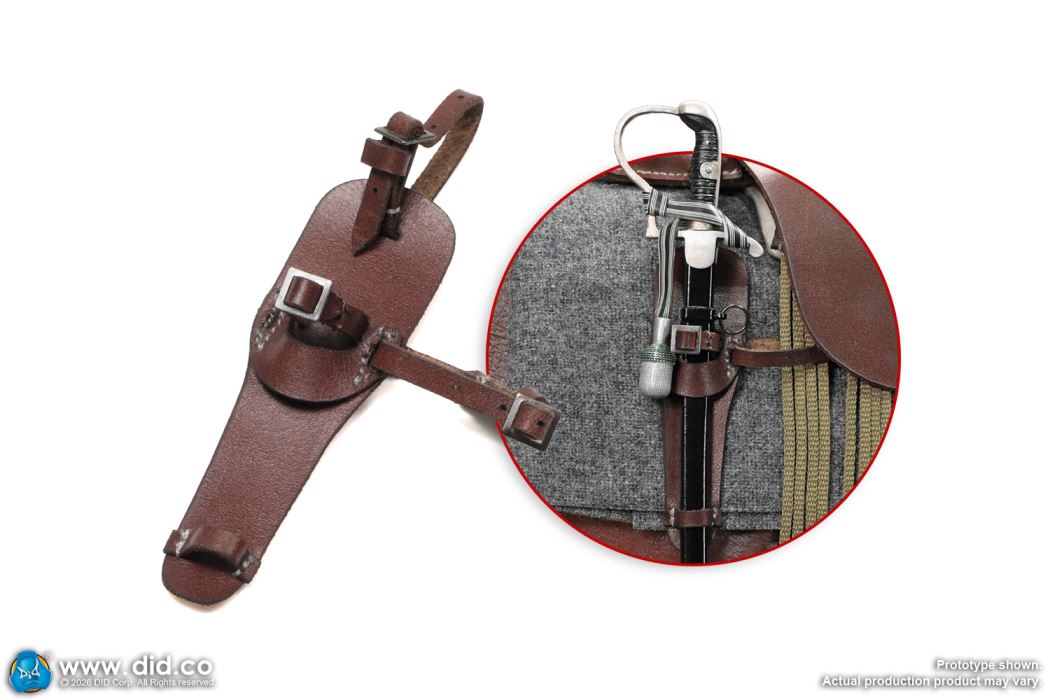 Brown WWII German Military Horse 1/6