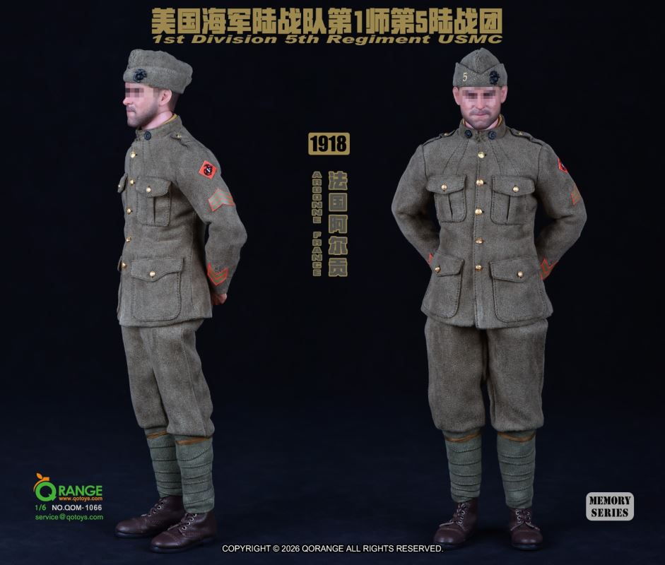 USMC 1st Division 5th Regiment in Argonne France 1918 [QOM-1066] 1/6
