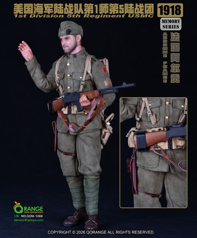 USMC 1st Division 5th Regiment in Argonne France 1918 [QOM-1066] 1/6