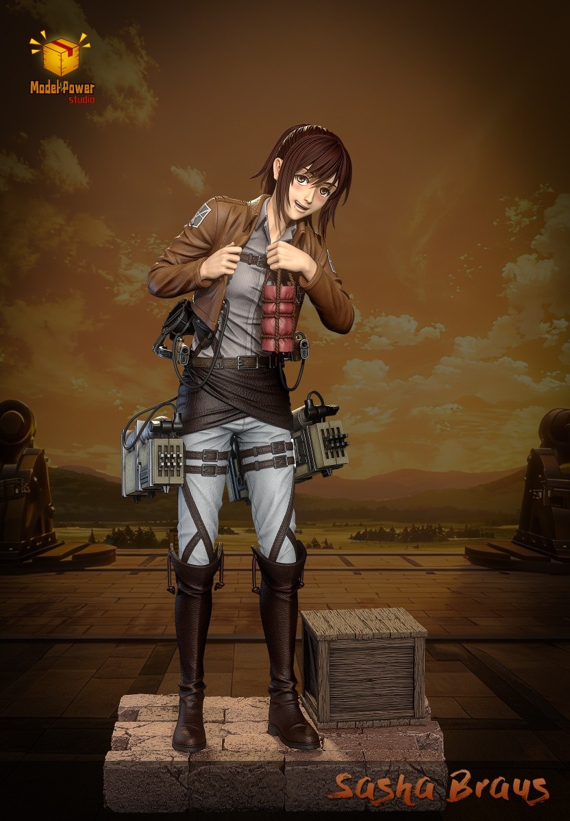 Sasha steals meat - Attack On Titan