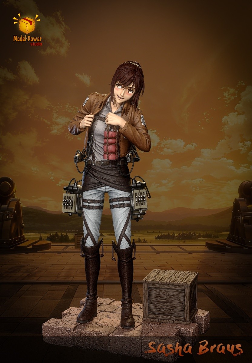 Sasha steals meat - Attack On Titan