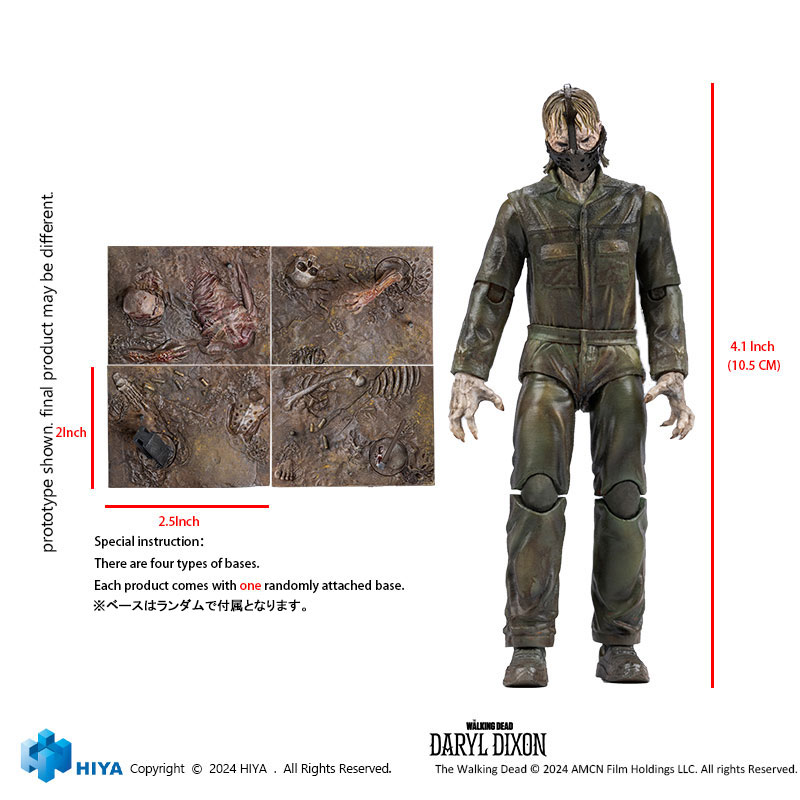 The Walking Dead: Daryl Dixon 1/18 Action Figure Dark Eyes Walker