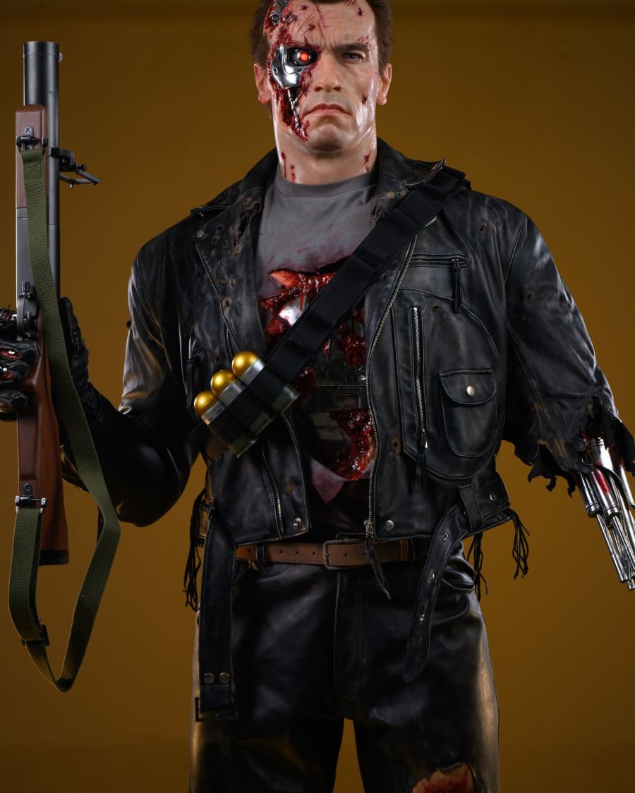 Terminator T800 battle damage 1/1 life size statue