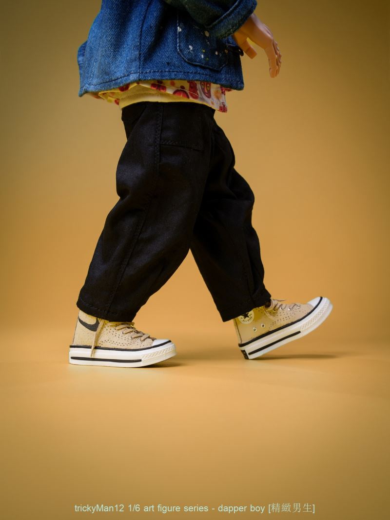 Exquisite Paint-Splattered Washable Tang Cow Figure Set 1/6