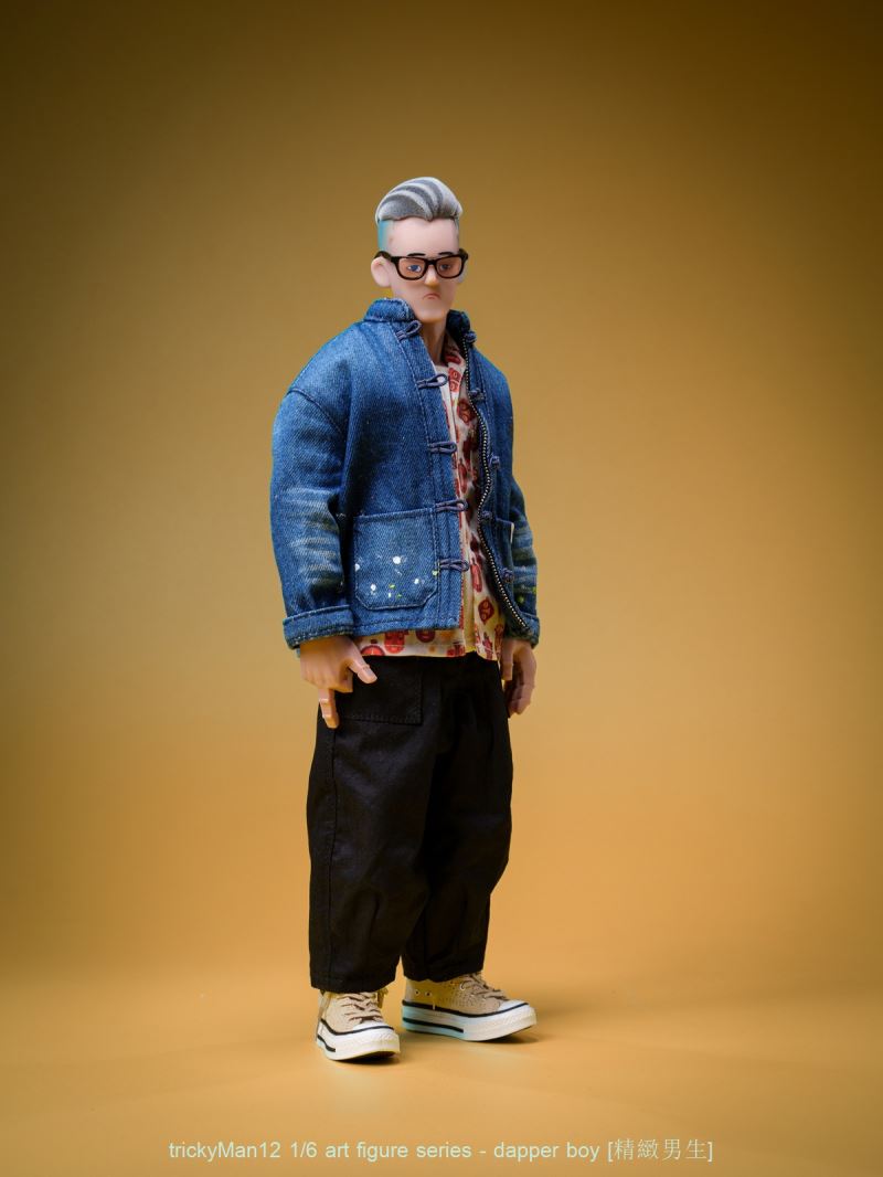 Exquisite Paint-Splattered Washable Tang Cow Figure Set 1/6