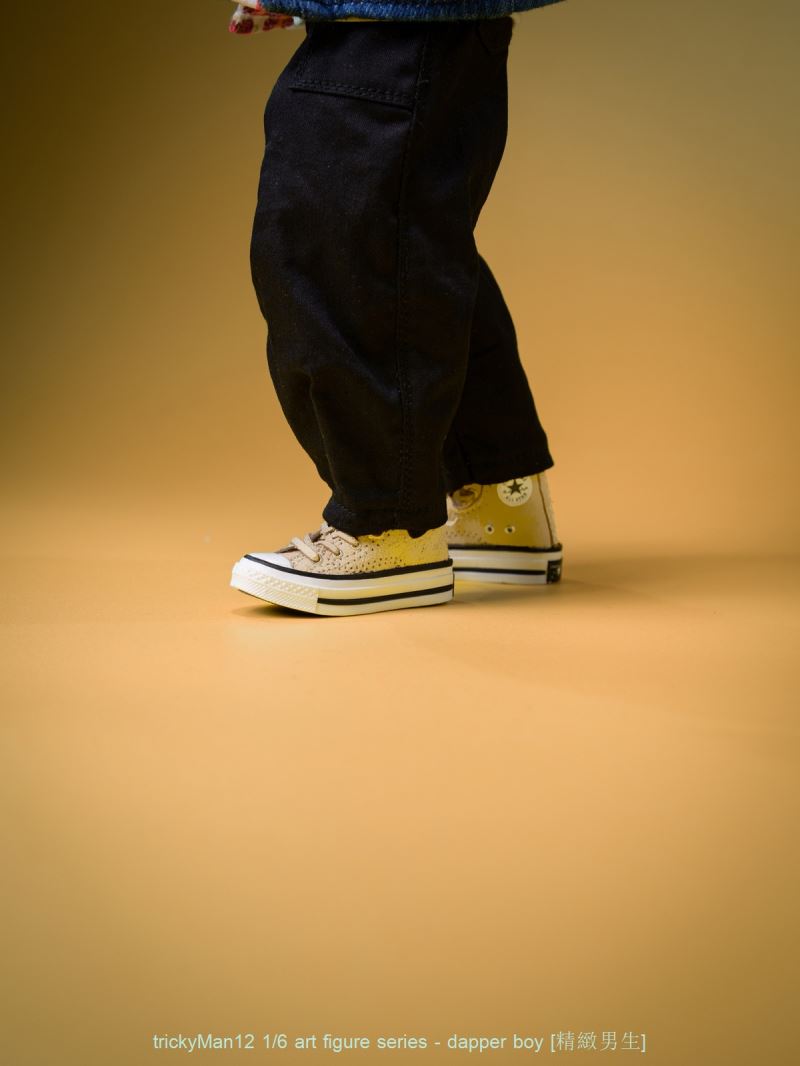 Exquisite Paint-Splattered Washable Tang Cow Figure Set 1/6