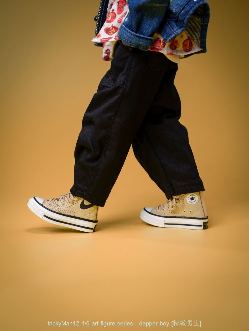 Exquisite Paint-Splattered Washable Tang Cow Figure Set 1/6