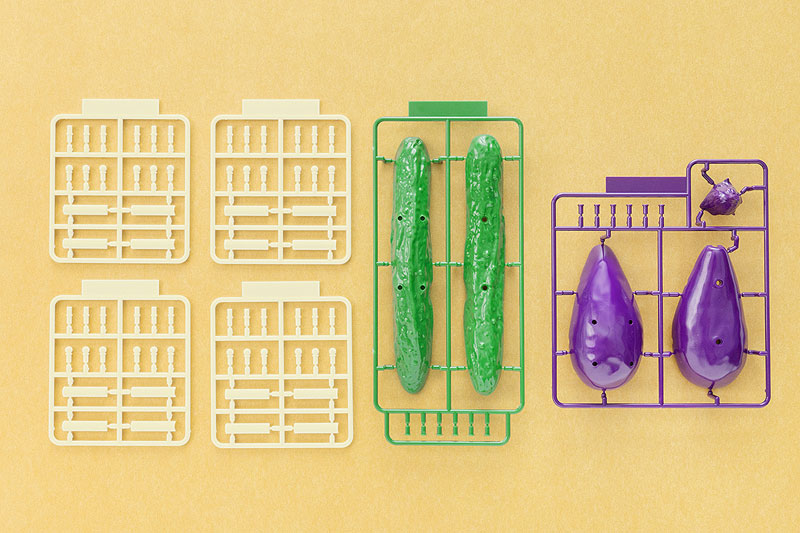 Shoryo Uma Plastic Model Cucumber & Eggplant 1/1