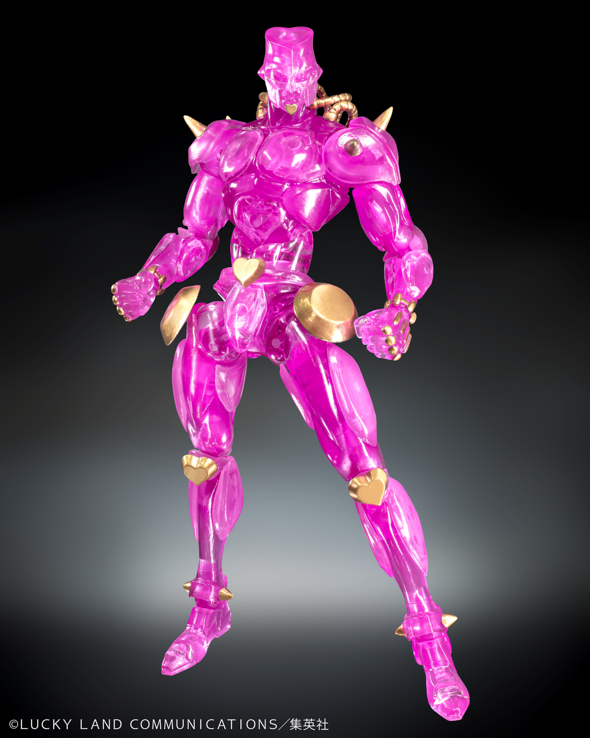 JoJo's Bizarre Adventure Part 4 Super Action Statue Crazy Diamond Ver. CLEAR & GOLD
