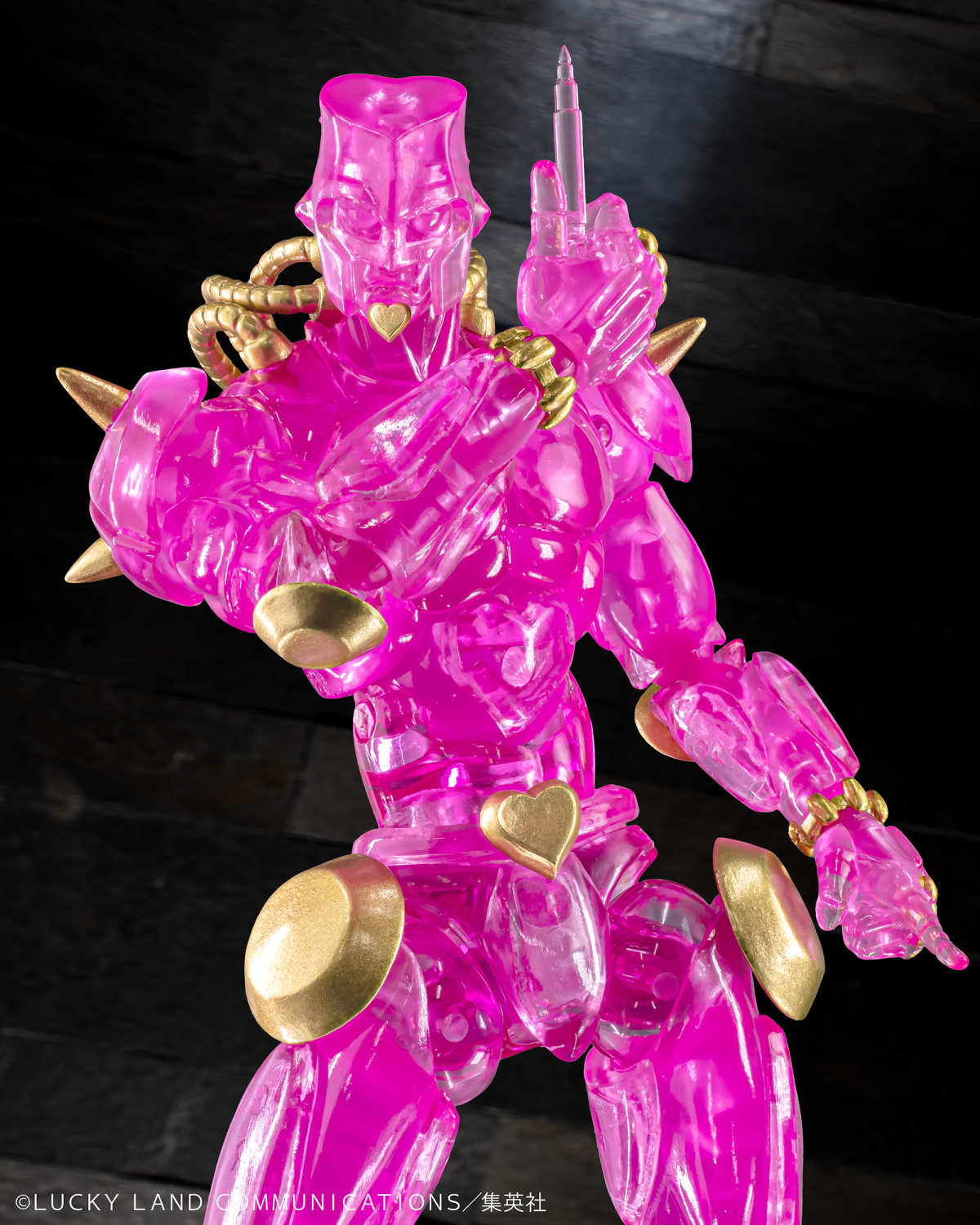 JoJo's Bizarre Adventure Part 4 Super Action Statue Crazy Diamond Ver. CLEAR & GOLD