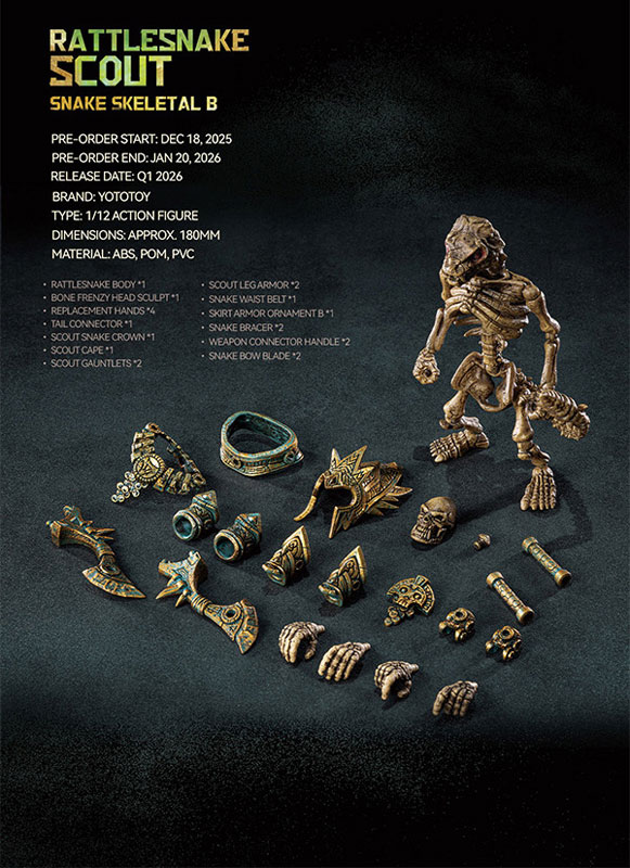 SNAKE SKELETAL Series 1/12