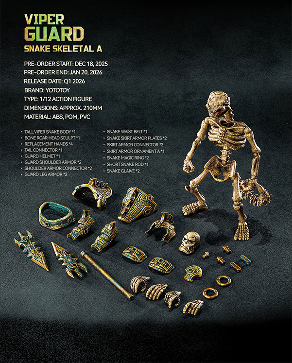 SNAKE SKELETAL Series 1/12