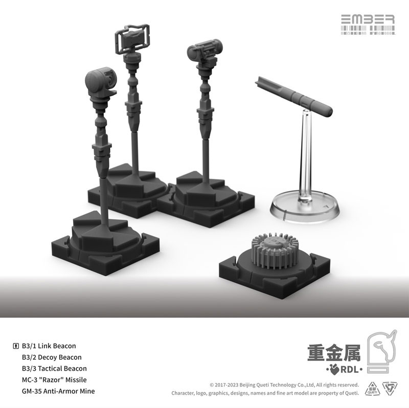 Ember: Obsidian Protocol RDL Heavy Metal Expansion Pack Plastic Model Kit