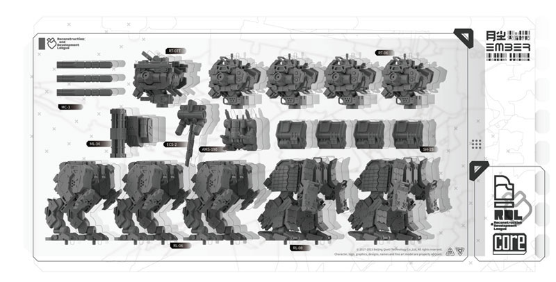 Ember: Obsidian Protocol RDL Core Pack Plastic Model Kit