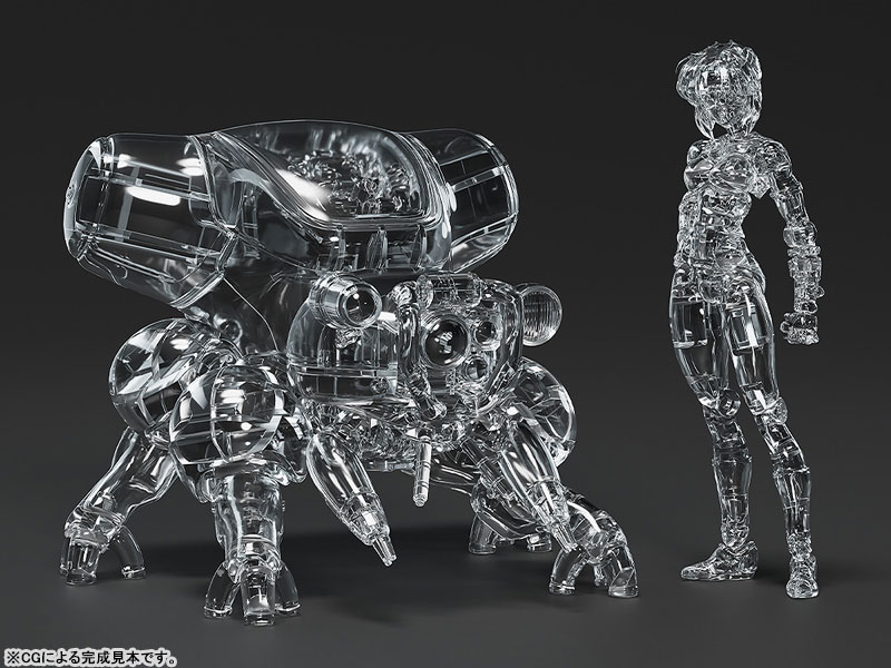 PLAMAX minimum factory MF-96 Ghost in the Shell Motoko Kusanagi with Fuchikoma: Thermoptic Camouflage Ver. 1/20