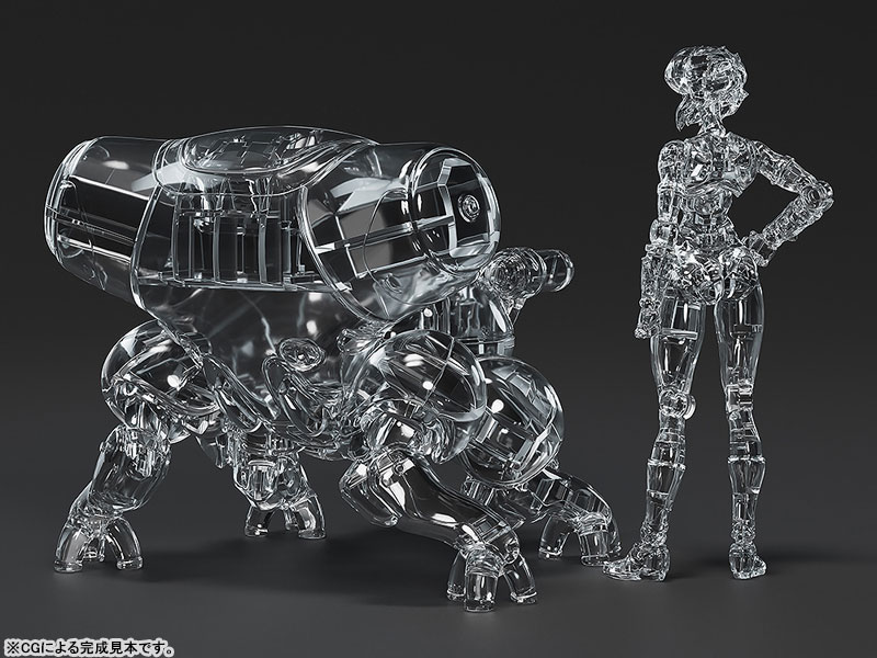 PLAMAX minimum factory MF-96 Ghost in the Shell Motoko Kusanagi with Fuchikoma: Thermoptic Camouflage Ver. 1/20