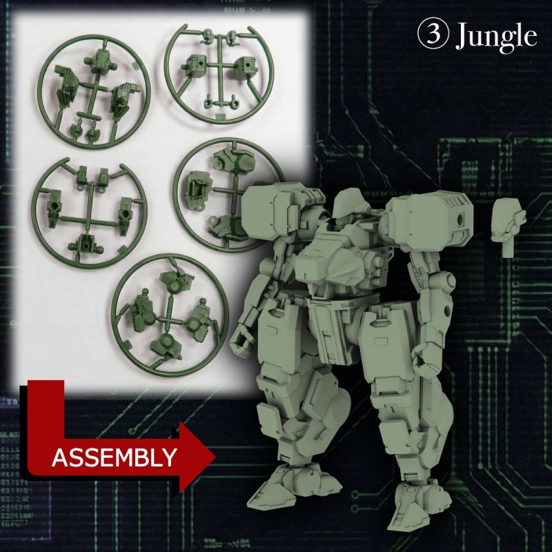 Mech Front Gashapon Model Set 1 PARACX 1/100