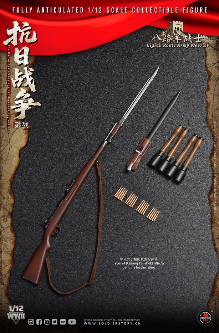 Eighth Route Army Anti-Japanese War - Squad Leader & Soldier 1/12