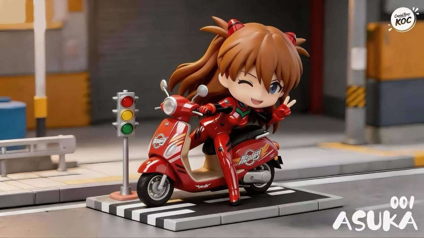 Asuka Langley Sohryu Motorcycle - Neon Genesis Evangelion