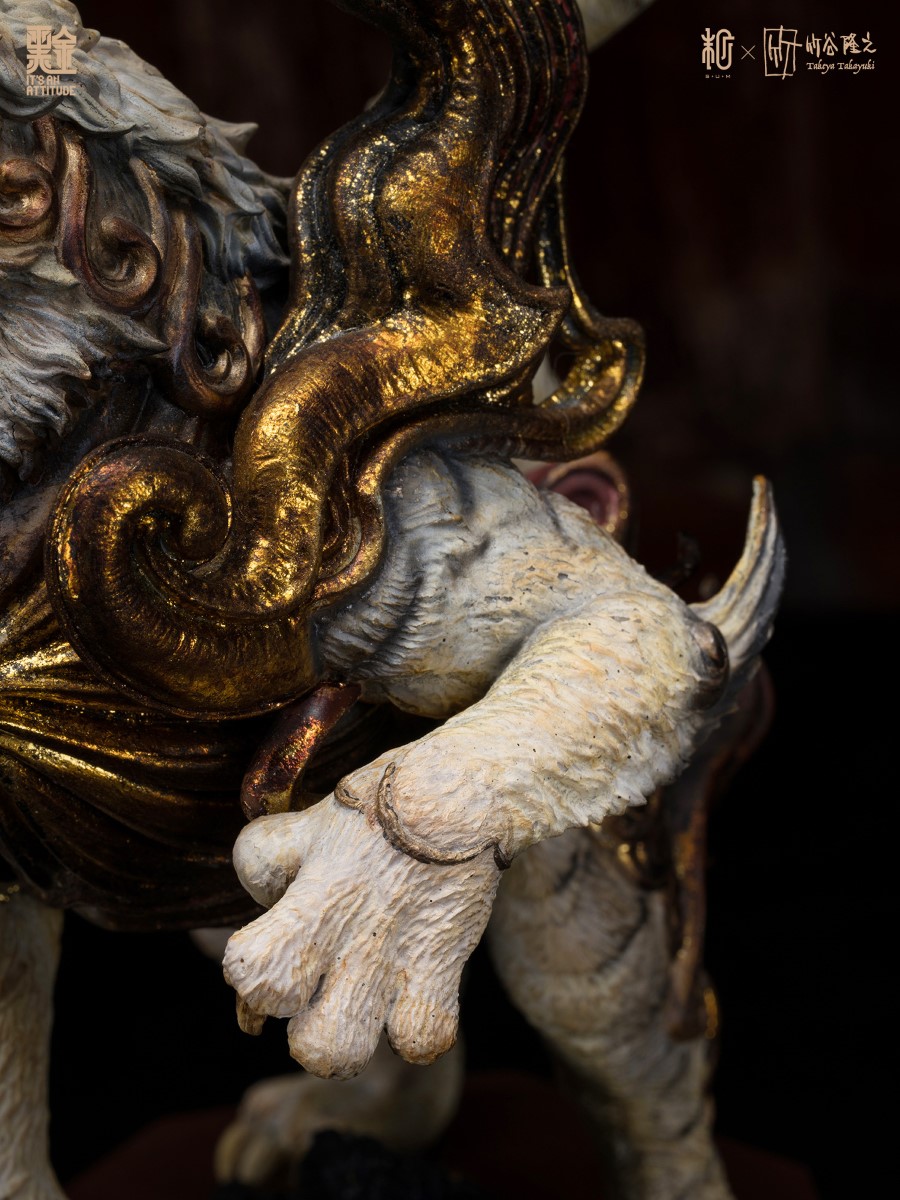 Four Gods Seals - White Tiger Black Gold Paint Version