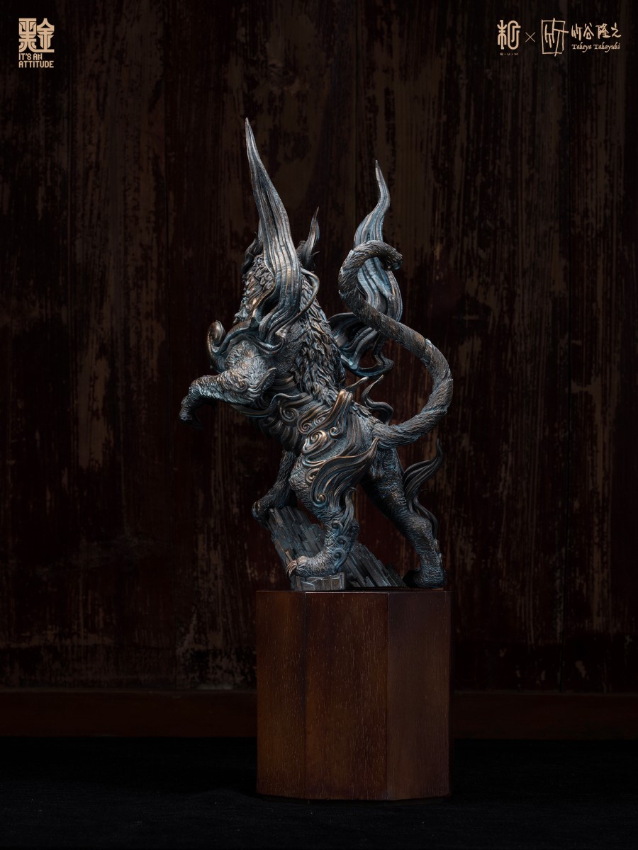 Four Gods Seals - White Tiger Black Gold Paint Version