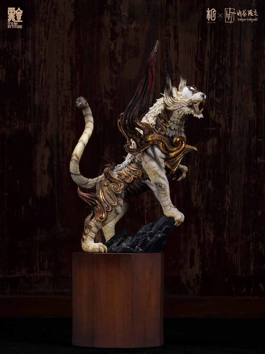 Four Gods Seals - White Tiger Black Gold Paint Version