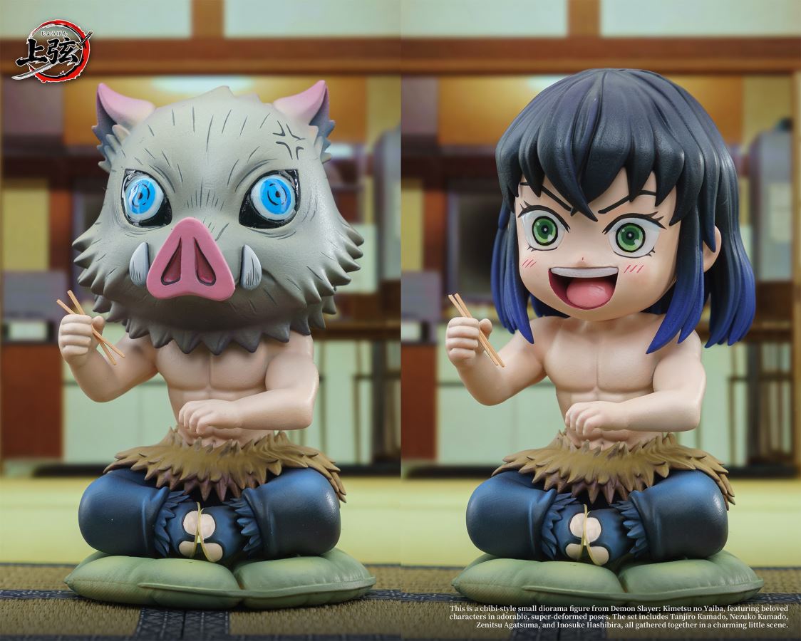  Q ver Tanjiro & Nezuko & Zenitsu & Inosuke