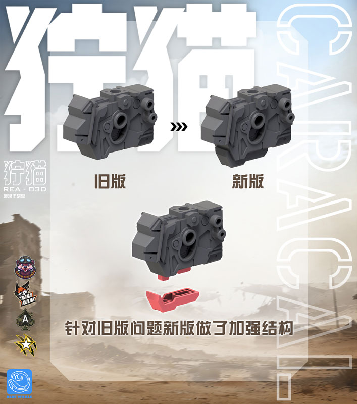 Blue Whale REA-03D Caracal Plastic Model Kit