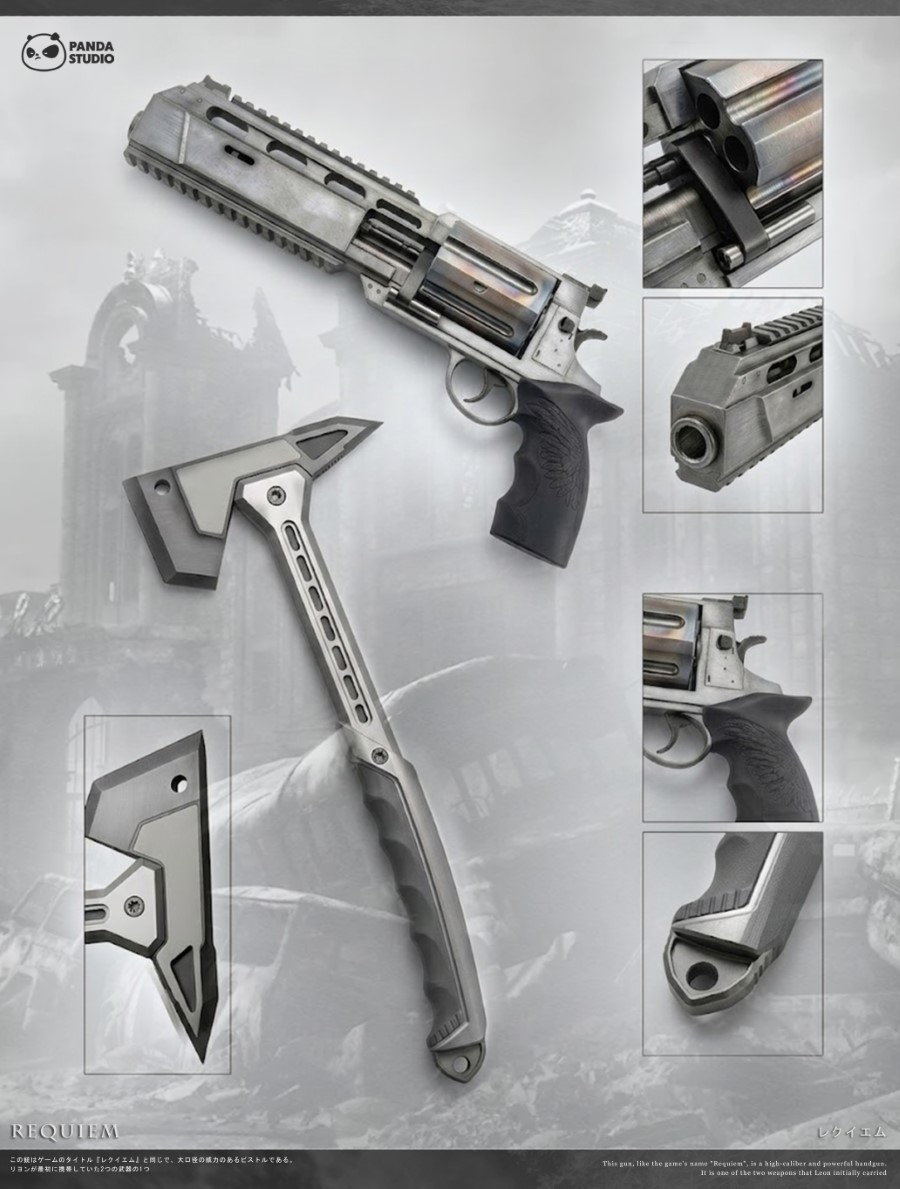 Resident Evil Requiem 1:1 Revolver Requiem & Tactical handaxe