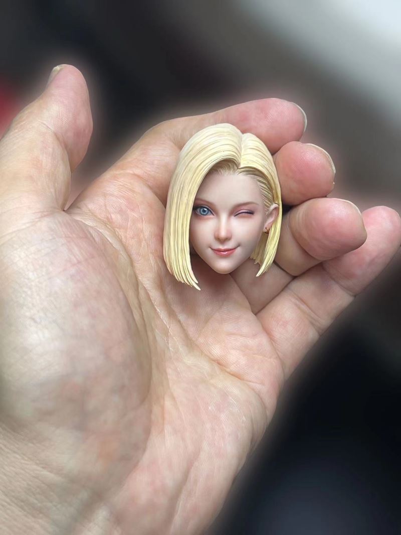 Short Hair Versatile Girl Head Sculpt with Articulated Eyes - Gilly 1/6