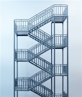 Multi-level-Steel-Staircase-Scene-Platform-112