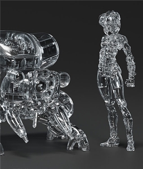 PLAMAX-minimum-factory-MF-96-Ghost-in-the-Shell-Motoko-Kusanagi-with-Fuchikoma-Thermoptic-Camouflage-Ver-120