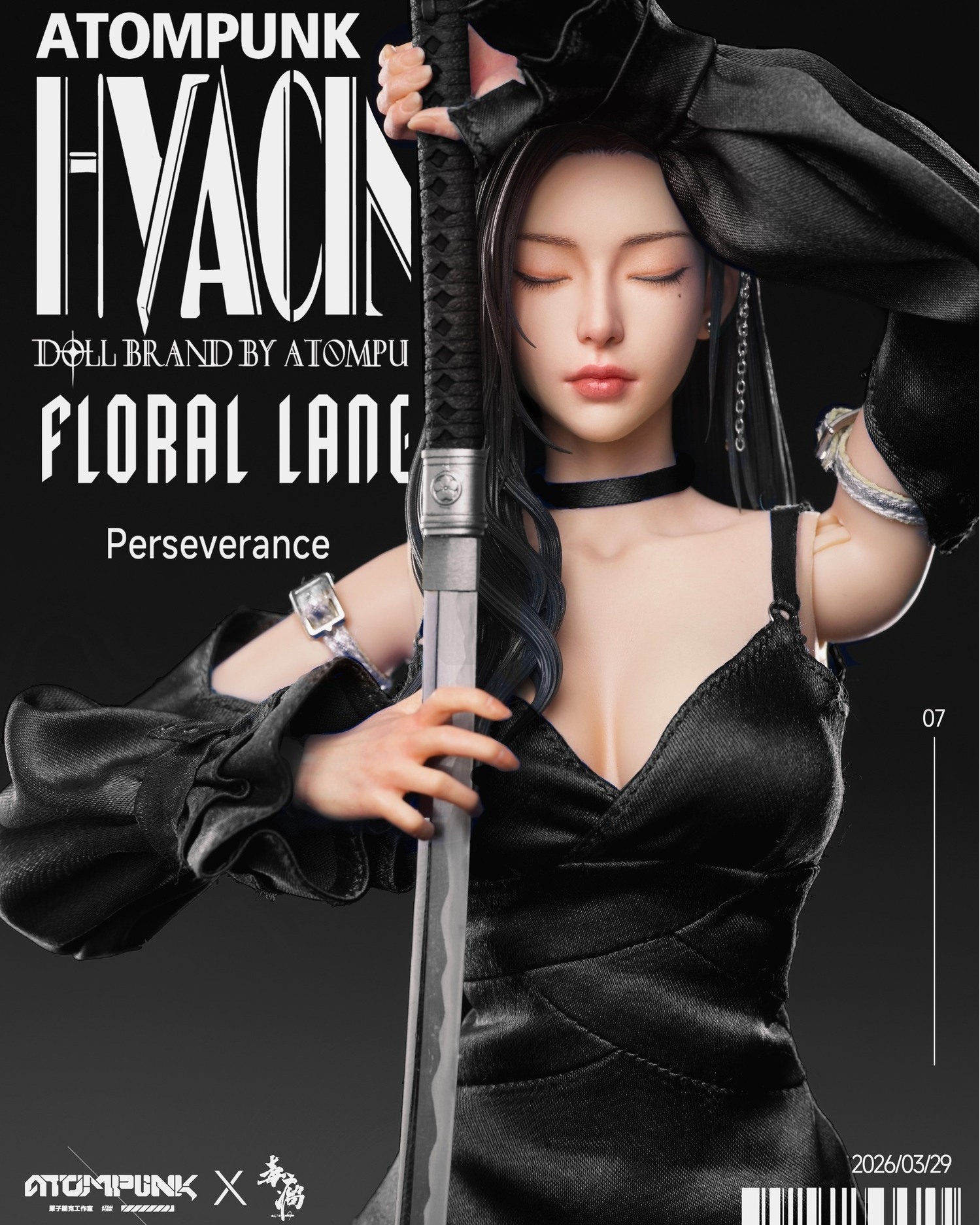 Blade Girl Hyacinth Floral Language [Special Edition Black] 1/6