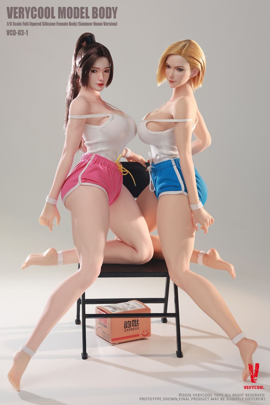 Body No.3 - Full-Figured 1/6 Silicone Female Body [Summer Loungewear Version]
