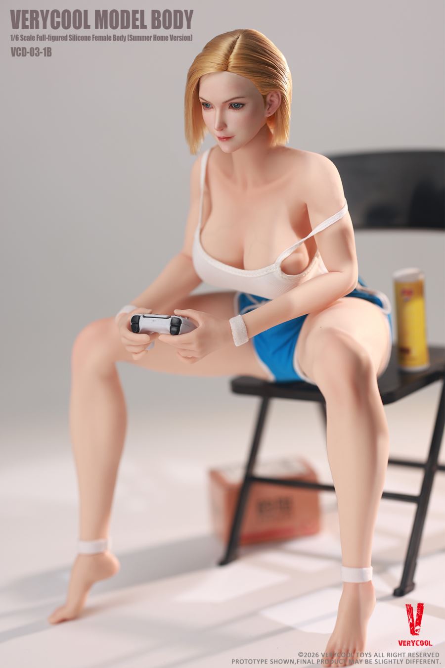 Body No.3 - Full-Figured 1/6 Silicone Female Body [Summer Loungewear Version]