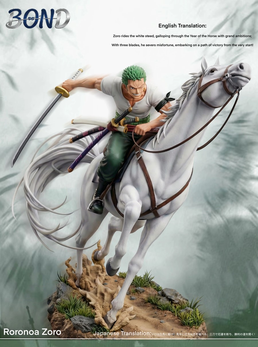 White Horse Riding Zoro - One Piece