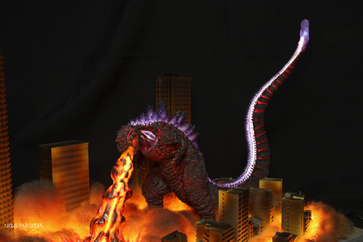 Godzilla City Fire Scene Creation