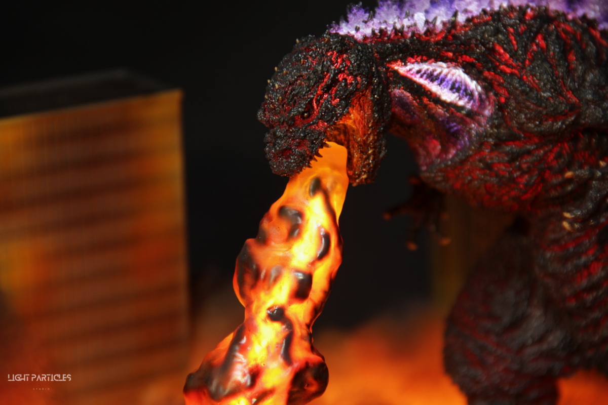Godzilla City Fire Scene Creation