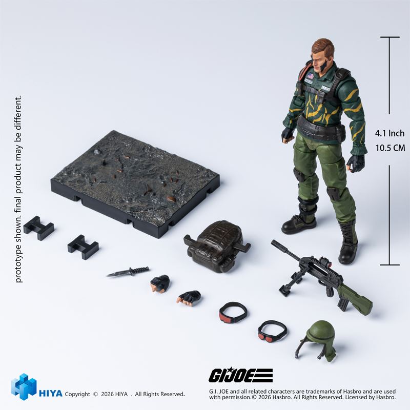 G.I. Joe Dusty Tiger Power Version 1/18