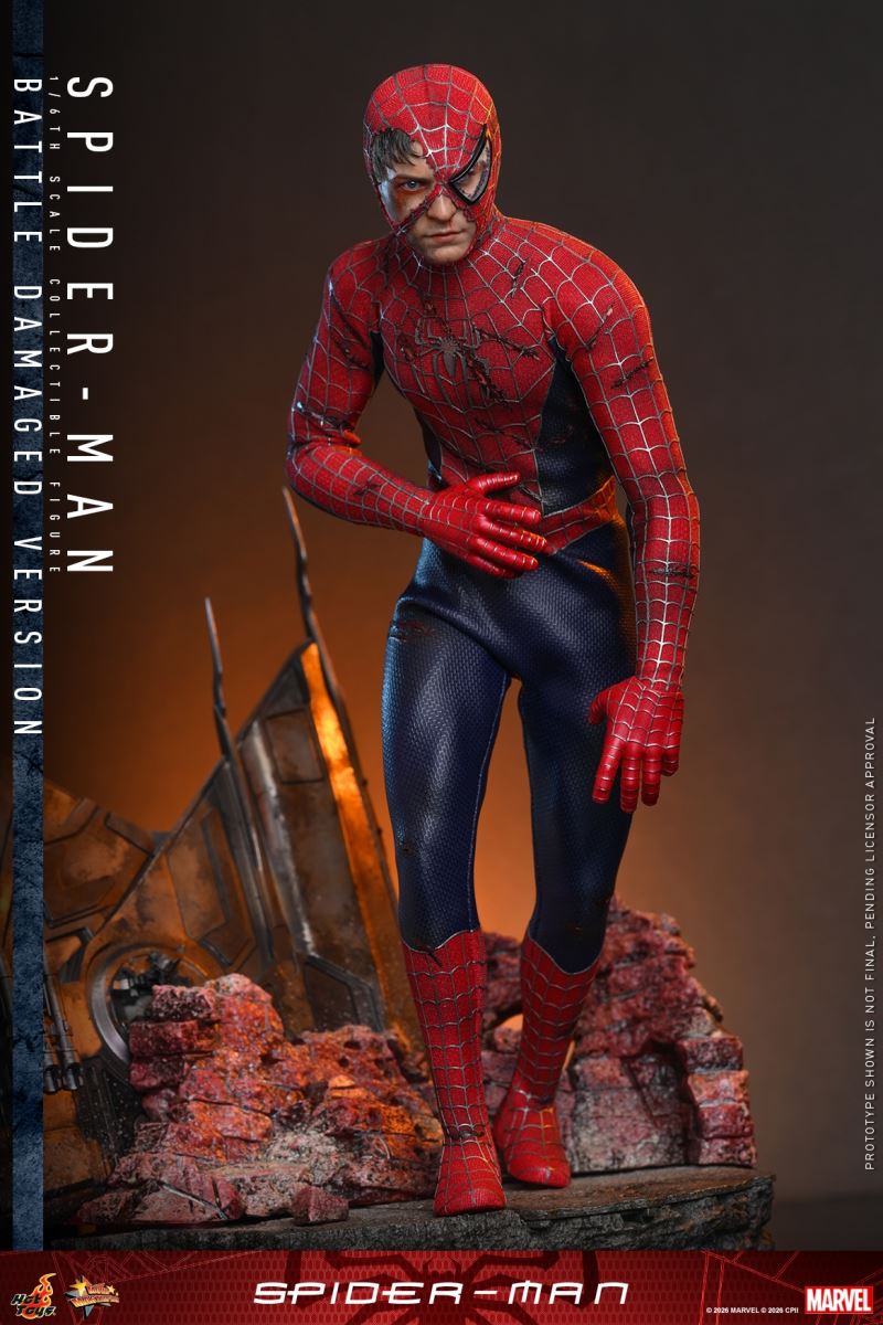 The Spider-Man (Battle Damaged) 1/6