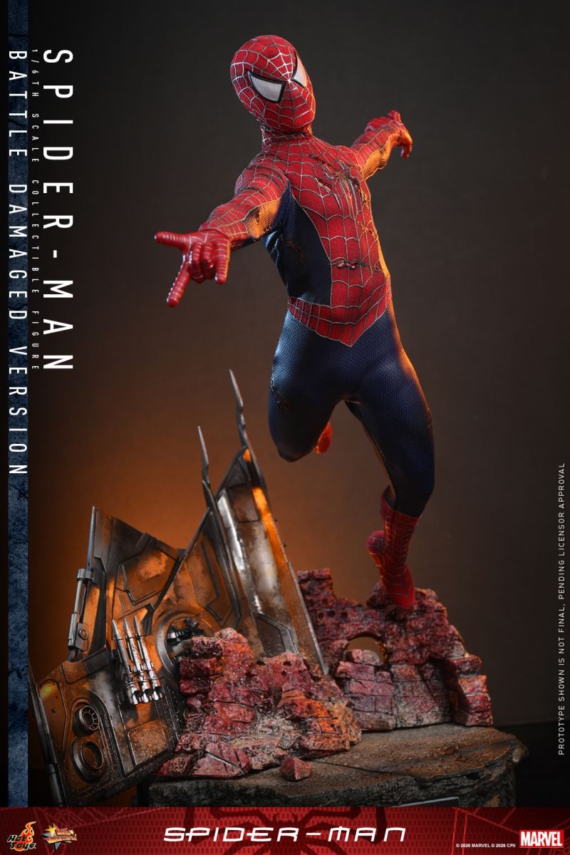 The Spider-Man (Battle Damaged) 1/6