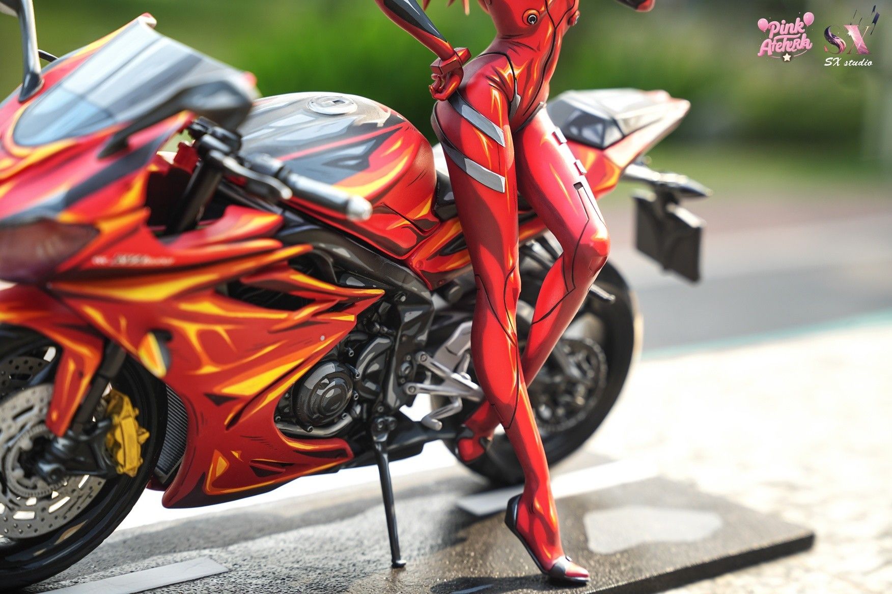 Motorcycle Girl Asuka - Evangelion 1/6