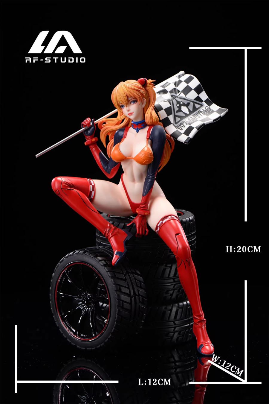 Asuka sitting on car - Evangelion 1/6
