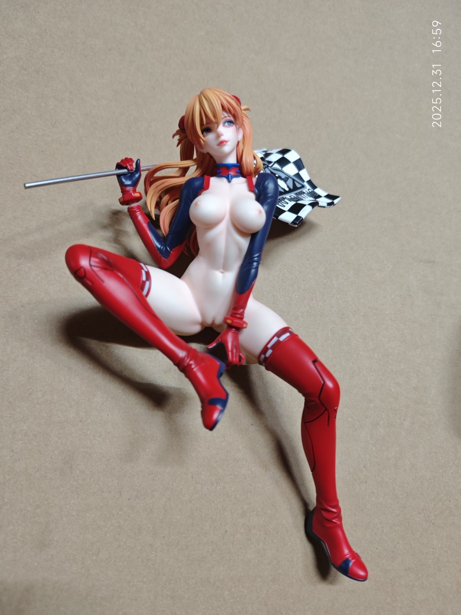 Asuka sitting on car - Evangelion 1/6