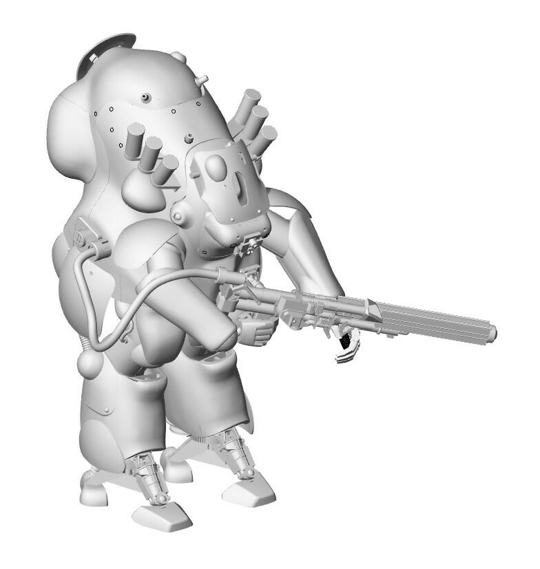 1/20 Robot Battle V (Five) Space Heavy Armored Combat Suit MK44G Type Ghost Knight [64127] (Plastic Model Kit)